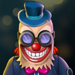 grim face clown